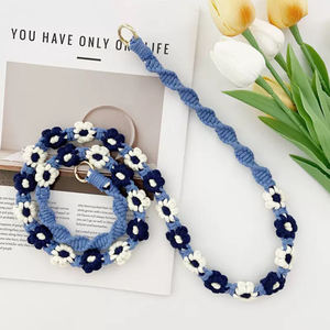 120คล้องกระเป๋ากล้องอเนกประสงค์สายคล้องโทรศัพท์มือถือลายดอกเดซี่ขนาดเล็กแบบถักมือ - Product Image 5