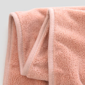 Serviette de bain en molleton de corail de couleur unie en gros serviette en microfibre à séchage rapide pour adultes jetable douce et absorbante - Product Image 6