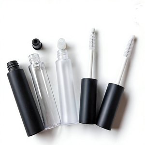 ขวดมาสคาร่าพลาสติกสีดำด้านแบบใส 8 มล. สำหรับบรรจุเซรั่มบำรุงขนตา PETG ยี่ห้อ Private Label - Product Image 1