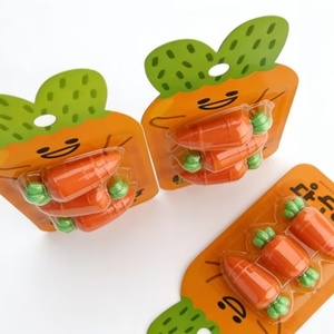 Juego de Borradores 3D con Forma de Zanahoria para la Escuela, al Mejor Precio, Borradores Económicos al por Mayor, Regalo Promocional de Papelería de Alta Calidad para Niños, para Exámenes - Product Image 5