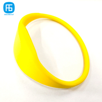 Pulsera de Silicona RFID de 13.56 Mhz, NFC Forum ISO 14443A, Brazalete de Proximidad Estándar para Control de Acceso y Membresía