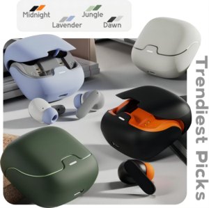 หูฟังพร้อมเคสชาร์จ 700mAh ความจุเยอะ ไม่ตัดเสียงรบกวน หูฟัง TWS ใน Flipcart - Product Image 4