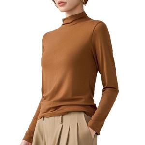 <span class=keywords><strong>Maglia</strong></span> da <span class=keywords><strong>donna</strong></span> mezza dolcevita tinta unita leggera <span class=keywords><strong>calda</strong></span> abbigliamento invernale di fascia alta stile Casual primavera autunno camicia di Base esterna - Product Image 1