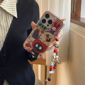 Funda de Teléfono con Ilustración Retro de Gato Negro Divertido, Cubierta Protectora de Doble Capa para iPhone 17 Pro Max 16 15 14 13, Estilo Femenino y Lindo - Product Image 3