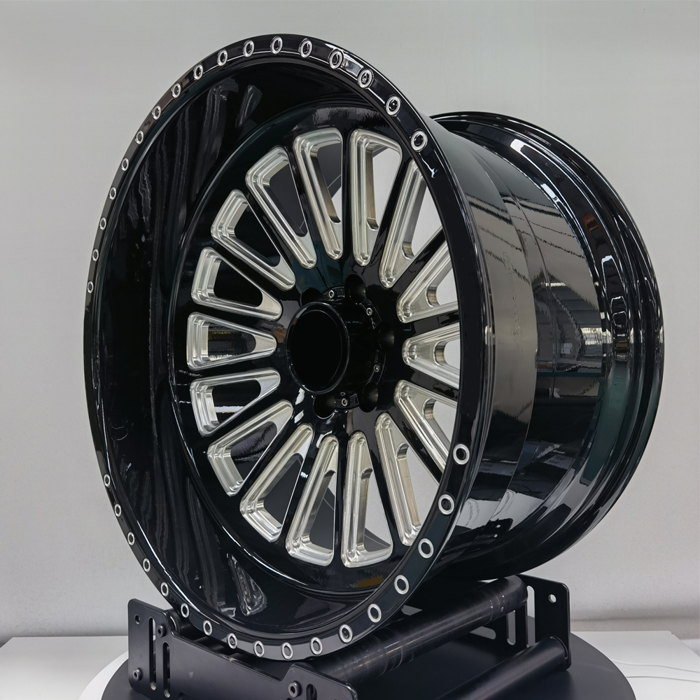 AmericanForceWheel24x14アメリカンフォース 24x14 American Force G42 Flex SS8 Black REV Wheels and Rims