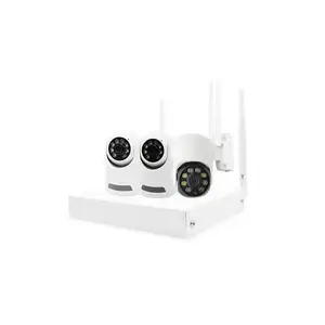 Indoor Outdoor 1080P Wireless Home Security Ptz Cctv Camera Systeem 3 Kanaals Surveillance Ip Wifi Nvr Kit Cctv Camera set