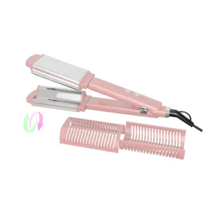 Электрический роликовый выпрямитель для волос 2 в 1, керамический двухцелевой выпрямитель и бигуди для яиц
