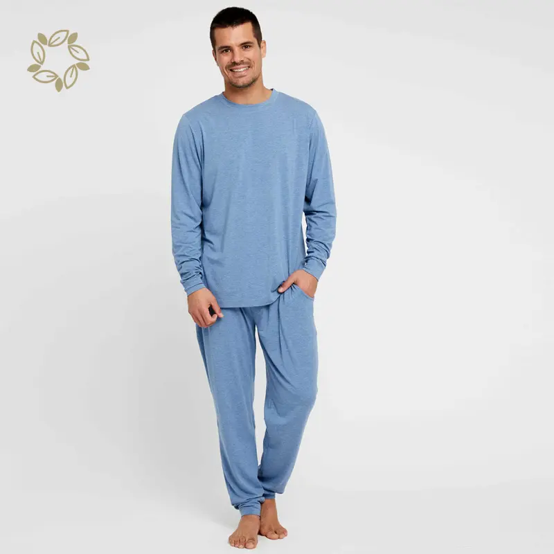 cotton jersey loungewear for men custom pyjama set men bamboo loungewear men pyjamas fall bamboo pajamas eco-friendly pijama