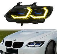 Nouvel ensemble de phares LED bicolores Ikon DRL 12V 25W 4000 Lm 4000K Plug & Play, ajustement universel pour Série 3 E92/E93 2006-2010
