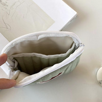 Sacs de rangement pour articles de toilette avec logo personnalisé, en polyester, jolie bourse à monnaie, pochette organisatrice de bijoux, petits sacs de maquillage cosmétiques