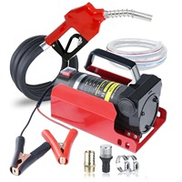 Pompe à engrenages électrique portable OEM basse pression 260W DC / Moteur CC sans balais avec buse de distribution et compteur pour diesel 12V 24V