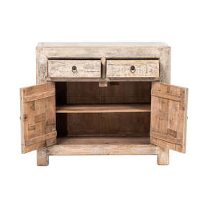 Mueble organizador de madera para sala de estar con estantes y cajones, solución moderna de almacenamiento. - Product Image 1