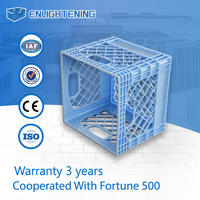 Caisse en plastique pour produits laitiers, stockage réfrigéré, 390x290x260mm, empilable, conteneur de stockage de lait