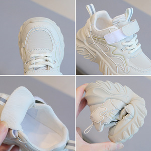 Chaussures de sport printemps-automne pour enfants, baskets garçon, chaussures blanches fille, semelle souple, légères, pour bébé, loisirs, tout usage - Product Image 3