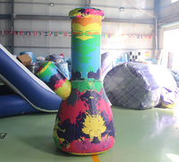 Le tabagisme géant gonflable de publicité extérieure Bongs le becher gonflable de ballons bong le modèle gonflable de conduites d'eau de becher de fumée