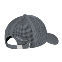 Casquette personnalisée à 6 panneaux avec perforations laser élastiques, casquette de baseball ajustable avec broderie et logo en caoutchouc ajoutés