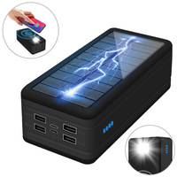 Station d'alimentation portable sans fil étanche Ugreen, chargeur solaire, batterie externe 50000 mAh, charge rapide pour téléphone