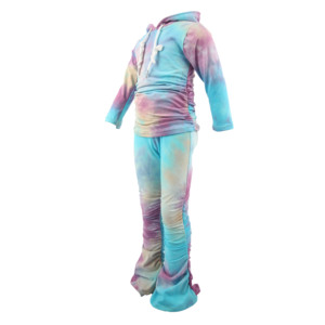chica de pantalones de <span class=keywords><strong>moda</strong></span> traje de niña <span class=keywords><strong>Boutique</strong></span> apretado traje capucha Niñas Ropa conjuntos de dos piezas traje - Product Image 6