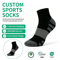 Chaussettes de sport pour hommes, tricotées, respirantes, à séchage rapide, absorbant la transpiration, antidérapantes, pour le basketball, la course à pied, l'entraînement, multicolores