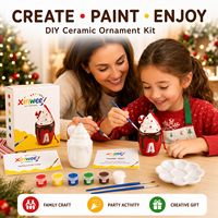 Kit de Macetas de Cerámica para Pintar, Manualidades para Niños, Juego de Macetas de Terracota para Jardín, Figuras Decorativas, Actividades Artísticas