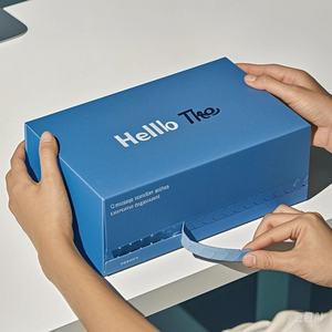 Custom Ecommerce Mailer Packaging Folding Shipping Paper <b>Box</b> Self-adhesive Sealing Tear Strip Corrugated Clothing <b>Box</b> With logo - Product Image 1