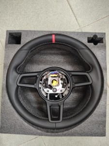 Pour Porsche <span class=keywords><strong>911</strong></span> 997 Carrera S 4 4S Turbo GT2 RS Gts Speedster <span class=keywords><strong>Sport</strong></span> <span class=keywords><strong>Classic</strong></span> 2004 à 2012 Volant en cuir - Product Image 3