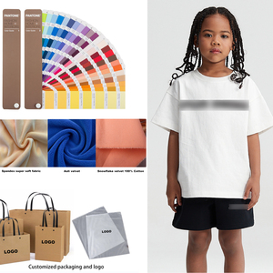 Abbigliamento personalizzato per bambini con Logo a maniche corte pantaloncini da T-shirt 2 pezzi per bambini vestiti sportivi semplici vestiti Casual per adolescenti 4-12T - Product Image 5