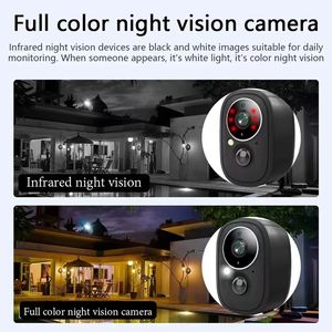 Cámara WiFi exterior impermeable de cable largo con complemento infrarrojo <span class=keywords><strong>Banco</strong></span> de batería de baja potencia y nube - Product Image 3