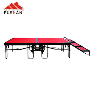 Escalera de 3 escalones, <span class=keywords><strong>plataforma</strong></span> de escenario portátil de hierro, escalón utilizado para actividades de escenario móvil, evento de hotel - Product Image 4