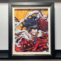 3D Anime Papier Artisanat Nika Forme Papier Peinture Art Encadré Bureau Ornements Luffy Zoro Décoration Murale Creative Home Decor