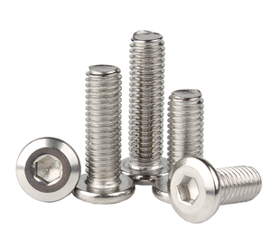 M4 M5 M6 M8 Nickel mạ thép phẳng Hexagon Allen ổ cắm đồ nội thất vít Bolt cho ghế giường - Product Image 3