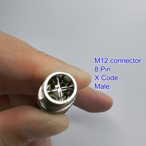 Câble réseau industriel Gigabit CAT6E blindé étanche IP67 à huit conducteurs de type X mâle pour ordinateur et moto - Product Image 6