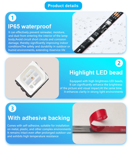 Tira de Luces LED RGBIC con Sincronización <span class=keywords><strong>Musical</strong></span> para TV, con Control por Aplicación y Alimentación USB, para Cine en Casa, Sala de Juegos, Ambiente, Luz Decorativa - Product Image 6