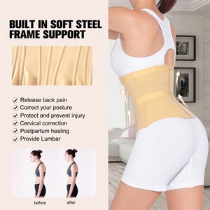 Mulheres Barriga Fat <span class=keywords><strong>Belt</strong></span> Cintura Trimmer 13 Aço Desossada v Forma Espartilho Cintura Trainer Estômago Perda De Peso Emagrecimento Cintura Trainer Cinto - Product Image 2