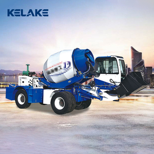 Camion malaxeur à béton KELAKE bleu, auto-alimenté, haute capacité de charge, rayon de braquage court - Product Image 5