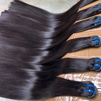 Lots de Cheveux Naturels Vietnamiens Non Traités 12A, Vierge Extra Lisses Doublement Tirés Aligné Cuticule pour Revendeurs