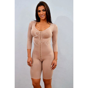 Shaping Bodysuit Mid-bezerro Comprimento com mangas e sem reforço - Product Image 3