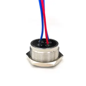 Push Button With Custom Wire IP 68 Waterproof 19mm Metal Illumin Momentari Seal Push Button Switch