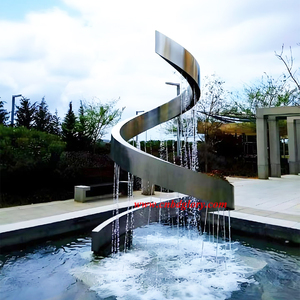 Fontaine en acier inoxydable Caractéristique de l'eau <span class=keywords><strong>Paysage</strong></span> Sculpture Décor Mode Métal Artisanat Ornement de Noël Technique de soudage - Product Image 2