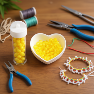 Ilan Abalorio Perline Gialle da 8mm per Creazione di Gioielli - Product Image 3