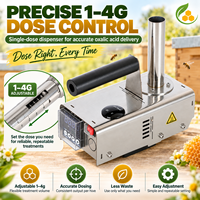 Vaporisateur d'acide oxalique sans fil en acier inoxydable pour traitement rapide des varroas, sublimation rapide, dose réglable, alimenté par batterie, apiculture