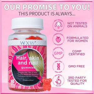 OEM personalizado pelo piel uñas gomas cuidado de la piel suplemento vitamina gomoso caramelo - Product Image 4