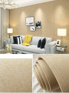 Carta da Parati Adesiva Spessa Effetto Lino, <span class=keywords><strong>Pannello</strong></span> Murale Autoadesivo in Tessuto Resistente per Decorazione Casa - Product Image 4