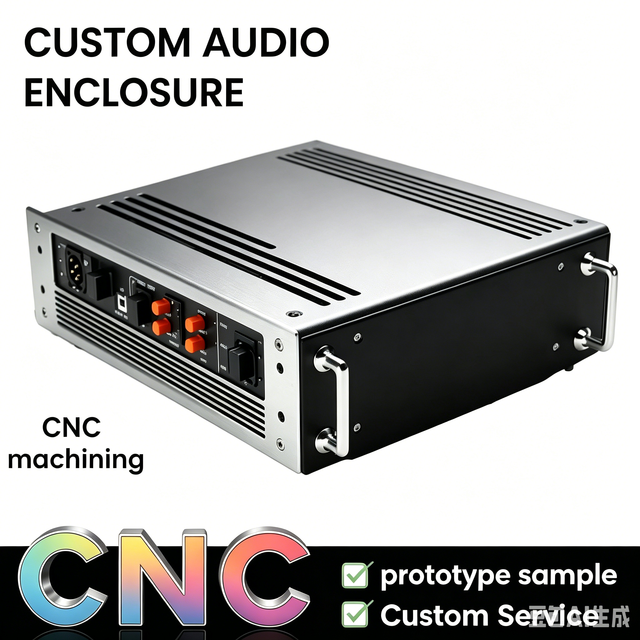 CNC Machining Audio Case Silver Home Theater System Custom Custom Metal Enclosure Aluminum Electronic Metal Housing