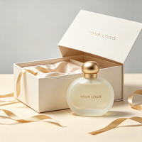 Parfum personnalisé haut de gamme avec logo, marque privée, senteur boisée musquée, flacon mat nude pour l'image de marque de boutique de luxe