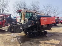 Moissonneuse-batteuse d'occasion pour maïs, blé et riz, machine agricole motorisée avec boîte de vitesses, modèle 2023, pour usage agricole, rapport fourni