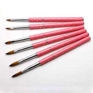 Pinceles de Uñas Kolinsky de Alta Calidad con Descuento, Pinceles de Uñas Acrílicas Puros con Pelo Sintético, 6 Tamaños, Polvo Monómero - Product Image 2