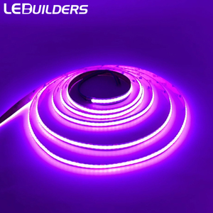 Đèn <span class=keywords><strong>LED</strong></span> dải COB RGB chất lượng cao LEDBUILDERS 12V 24V nhiều màu sắc 14W 5m đèn <span class=keywords><strong>LED</strong></span> dải thông minh RGB đèn nhà thông minh - Product Image 1