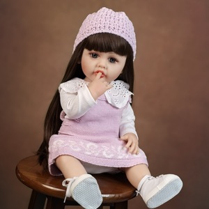 Muñeca <span class=keywords><strong>de</strong></span> bebé realista <span class=keywords><strong>de</strong></span> <span class=keywords><strong>silicona</strong></span>, muñecas recién nacidas <span class=keywords><strong>de</strong></span> 22 pulgadas, precio al por mayor, juguete para niñas pequeñas, muñecas para niños - Product Image 5