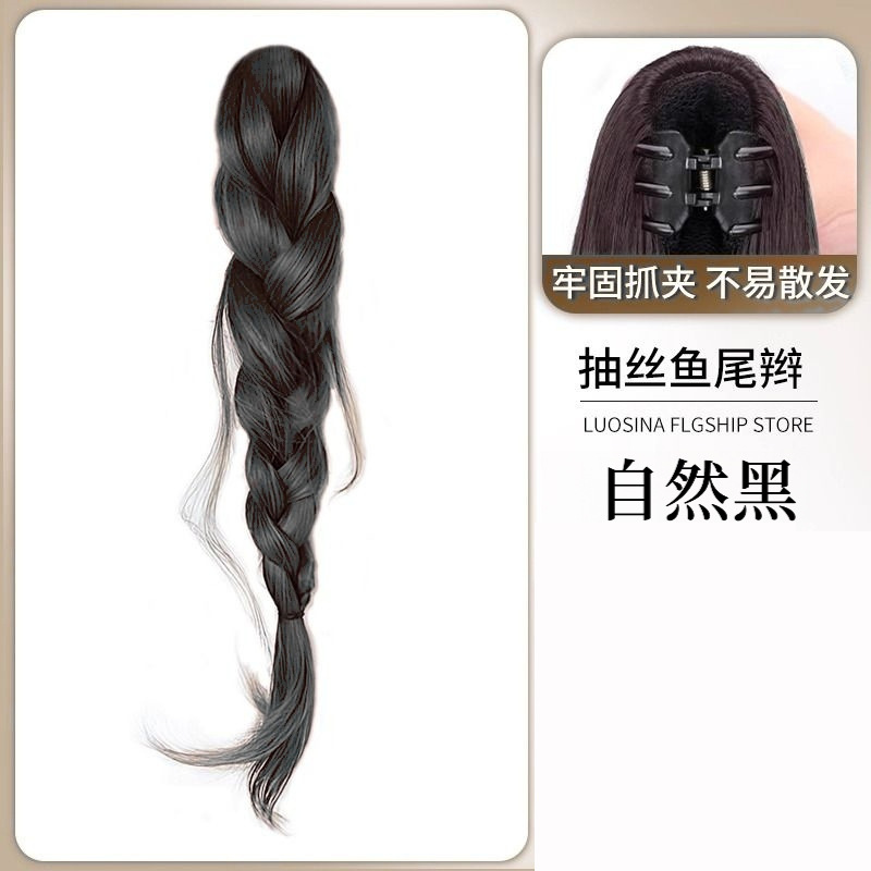 Tresse queue de poisson (noir naturel)